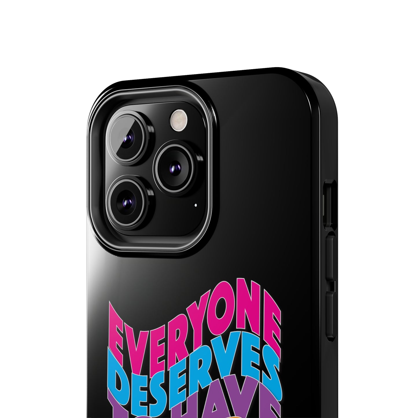 Colorful Everyone Deserves To Have A Happy Brain Tough iPhone Case | Mental Health Awareness