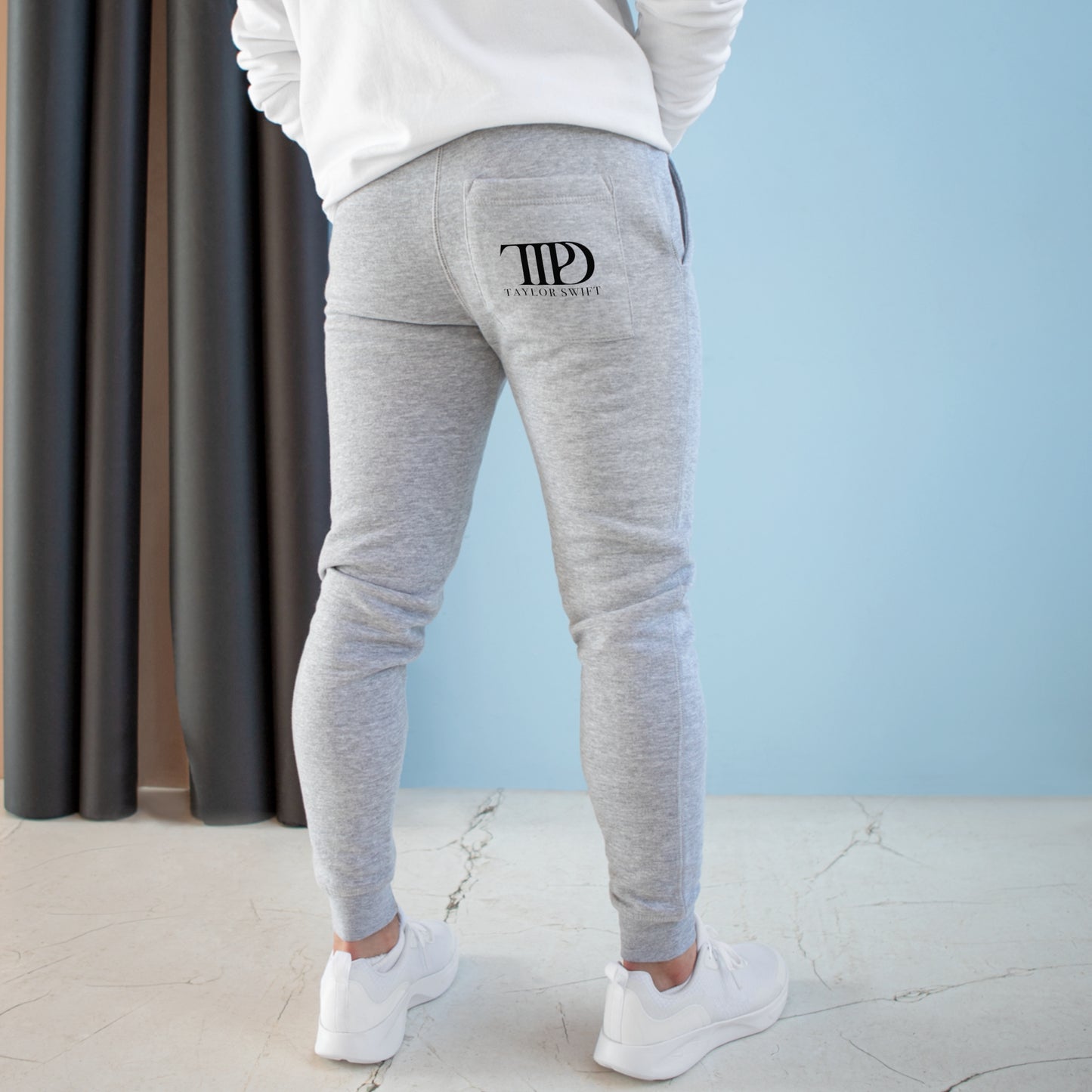 TTPD Unisex Joggers The Tortured Poets Department Back Pocket Logo (TS TTPD, TS 11) Unisex Fleece Joggers