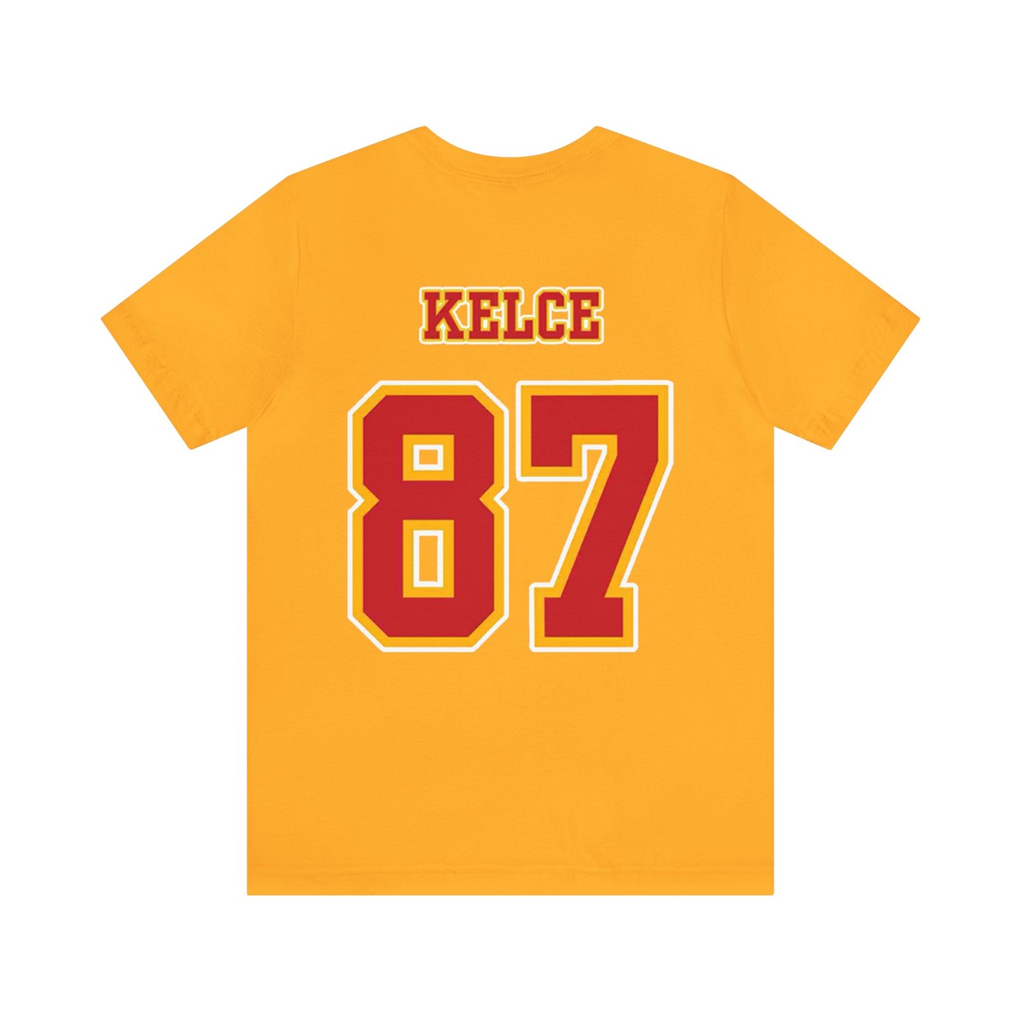 Kansas City Chiefs (KC) Travis Kelce 87 Superbowl LVIII Unisex Jersey Short Sleeve Tee