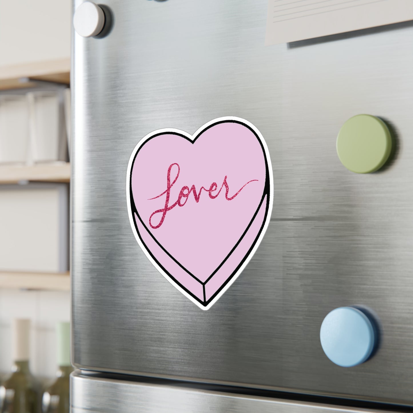 TS "Lover" Valentine's Day Candy Heart Kiss-Cut Vinyl Decals