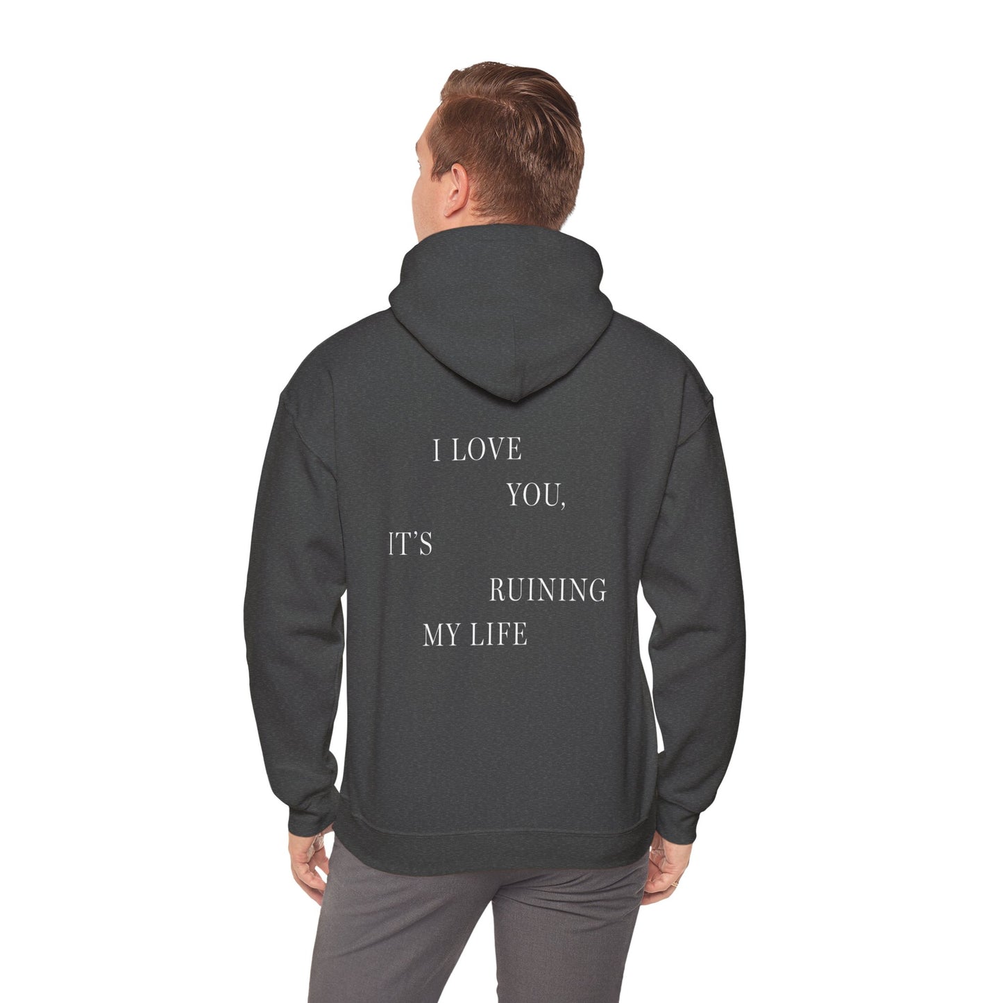 TTPD Logo "I LOVE YOU, IT'S RUINING MY LIFE" TTPD 'The Manuscript' Hoodie (TS, The Tortured Poets Department, TS 11) Unisex Heavy Blend™ Hooded Sweatshirt