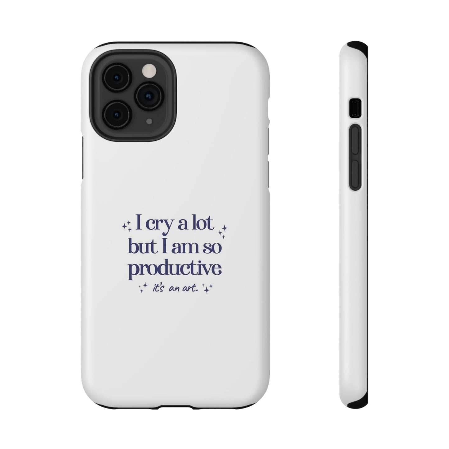 "I cry a lot but I am so productive... it's an art." Taylor Swift TTPD Impact-Resistant Phone Cases (Iphone & Samsung)