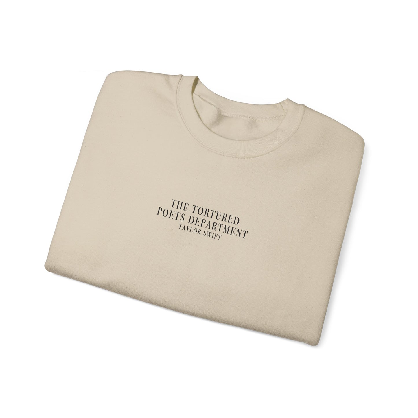 BASIC "The Tortured Poets Department Taylor Swift" (TS, The Tortured Poets Department, Basic Sweatshirt, Unisex Heavy Blend™ Crewneck Sweatshirt)