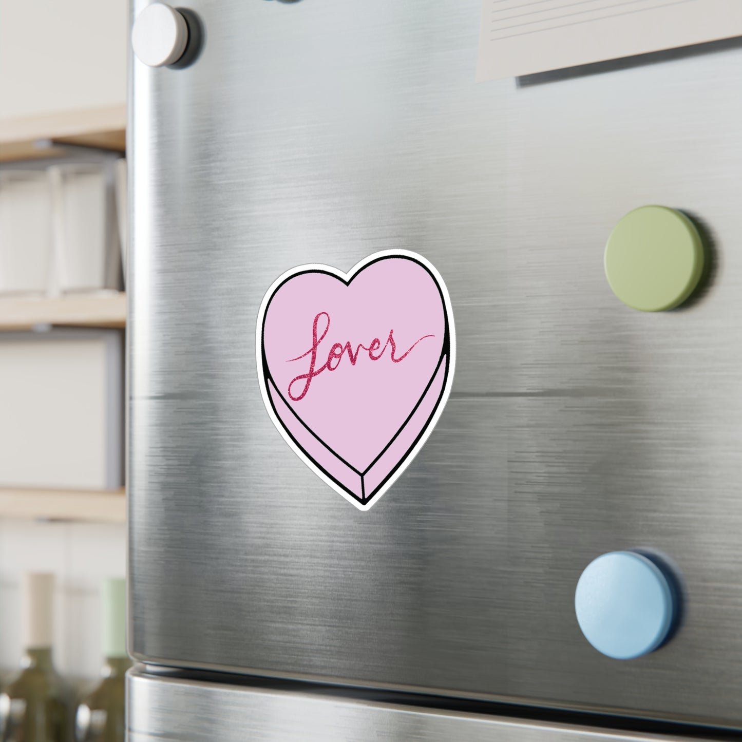 TS "Lover" Valentine's Day Candy Heart Kiss-Cut Vinyl Decals