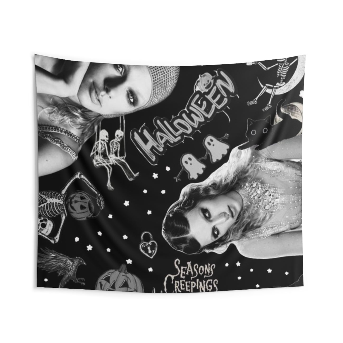 Black Taylor Swift Halloween Fall/Autumn Tapestry