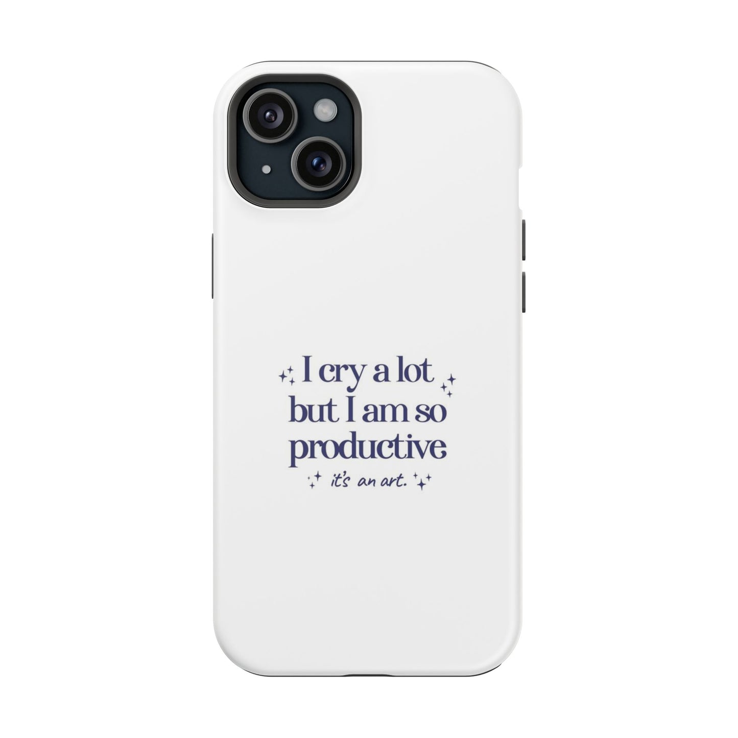 "I cry a lot but I am so productive... it's an art." Taylor Swift TTPD Impact-Resistant Phone Cases (Iphone & Samsung)