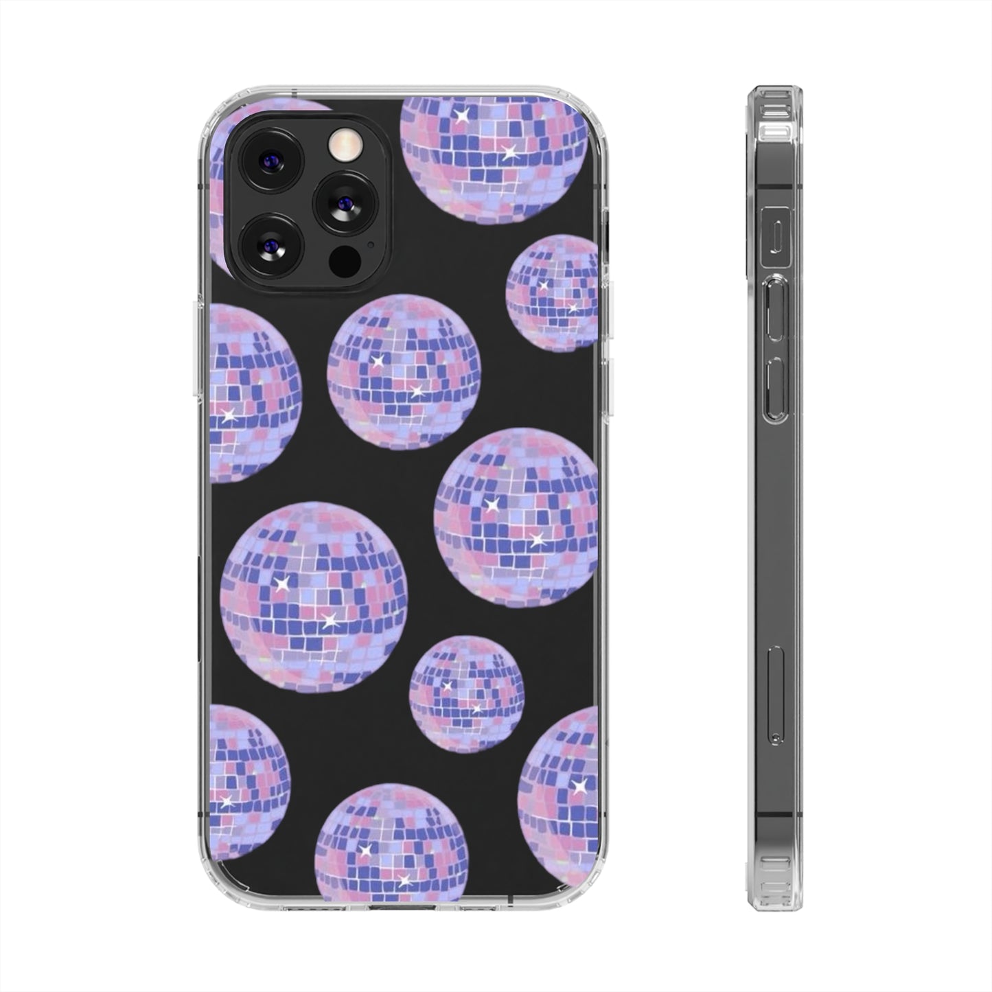 Taylor Swift Purple "Mirrorball" Folklore Inspired Clear Phone Cases (Iphone & Samsung)