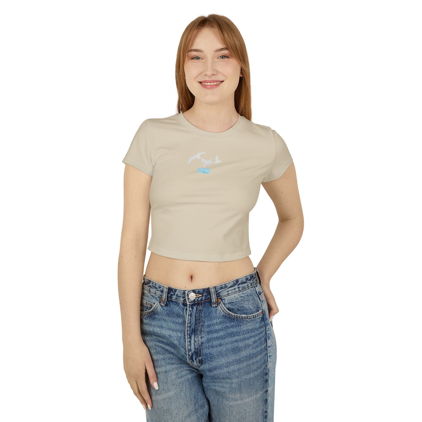 Taylor Swift 1989 Seagulls "T.S" 'Patch' Look Women's Baby Tee