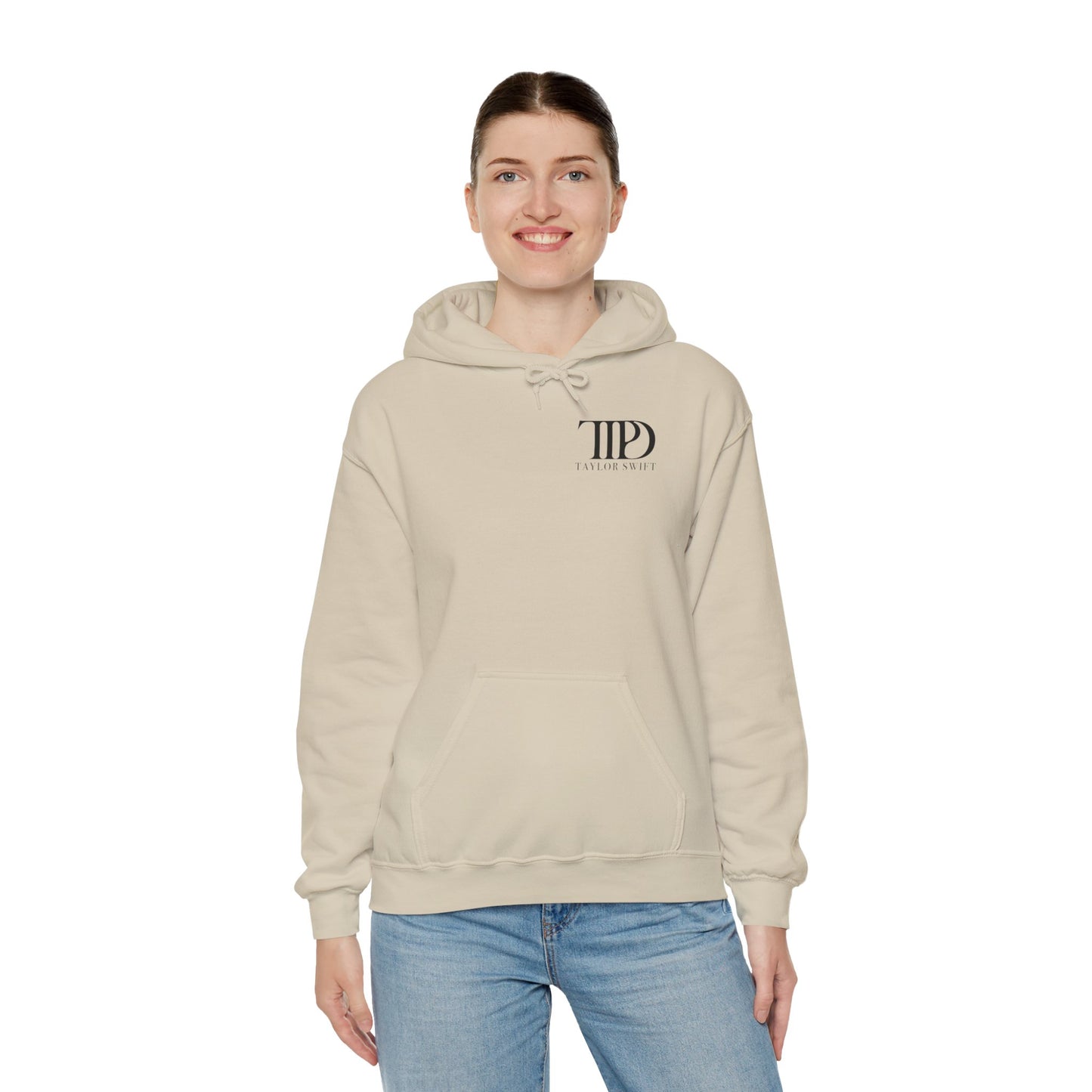 TTPD Logo "I LOVE YOU, IT'S RUINING MY LIFE" TTPD 'The Manuscript' Hoodie (TS, The Tortured Poets Department, TS 11) Unisex Heavy Blend™ Hooded Sweatshirt