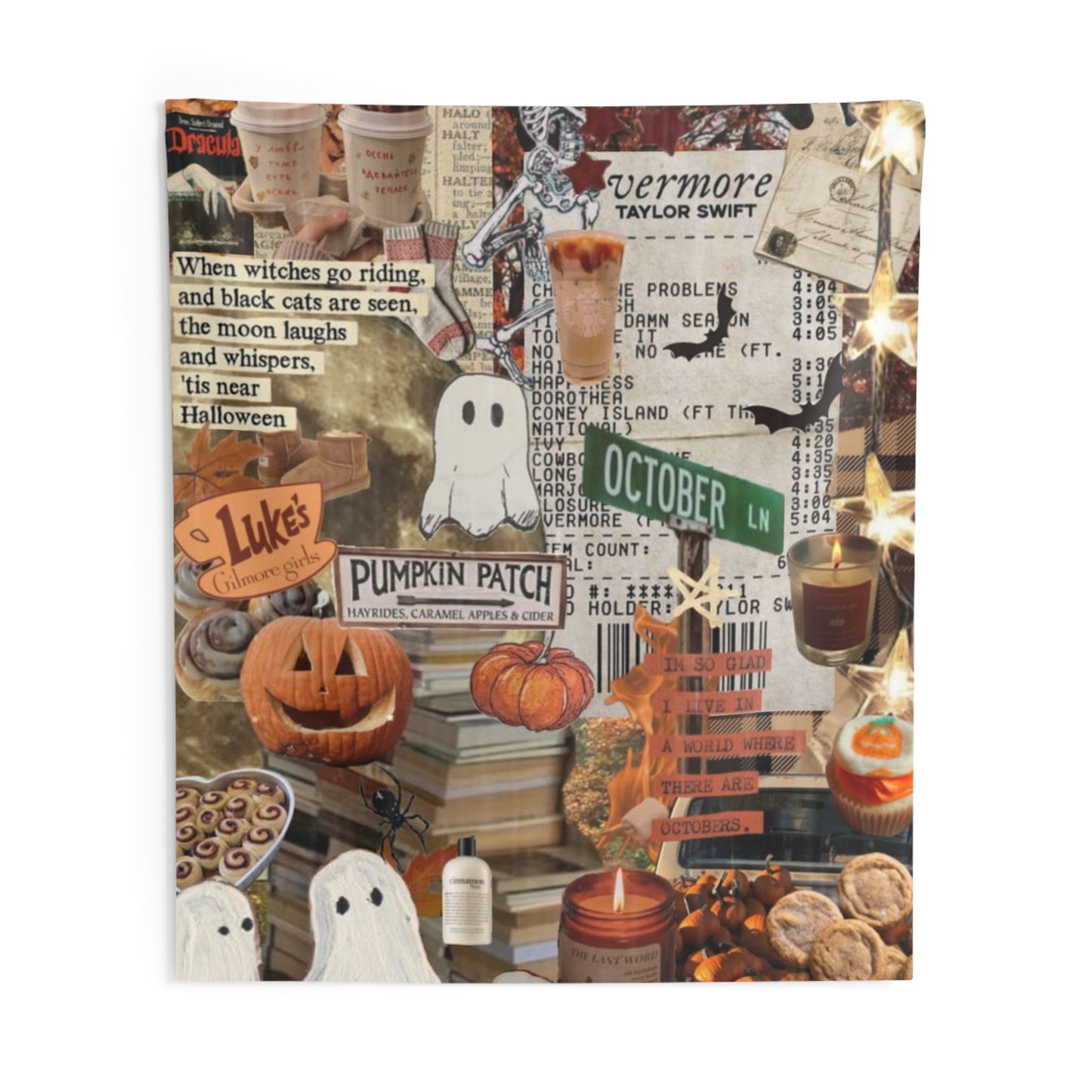 Subtle Taylor Swift Halloween Fall/Autumn Tapestry