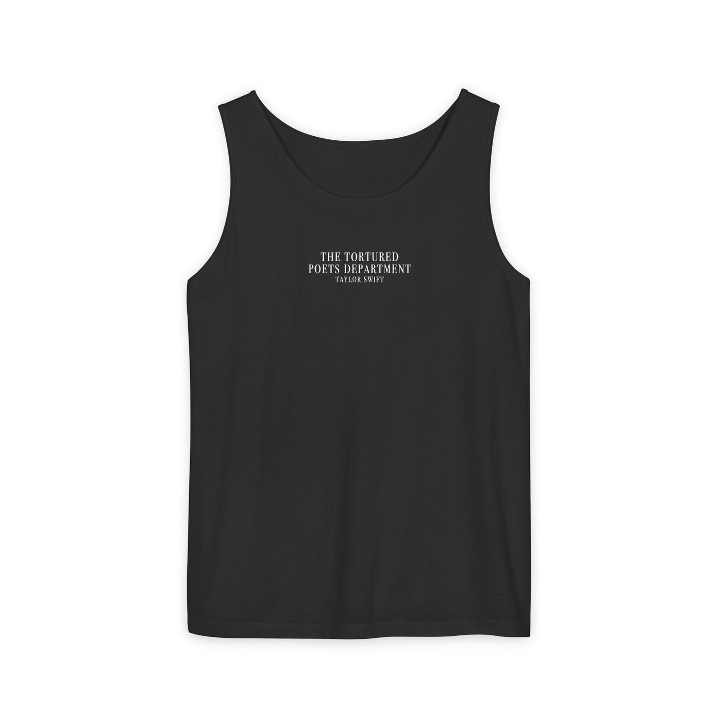 "The Tortured Poets Department Taylor Swift" Unisex Tank Top (TS TTPD, TS 11, Basic Tee, Garment-Dyed Tank Top)