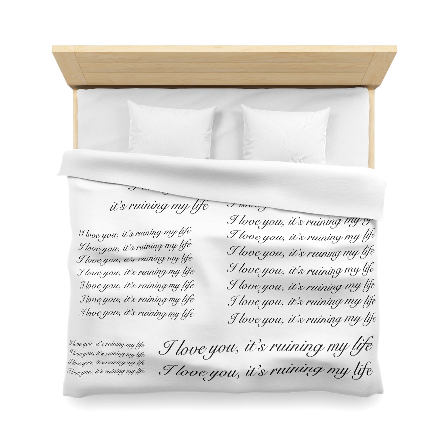 "I love you, it's ruining my life" TS Eras Tour TTPD Dress Microfiber Duvet Cover