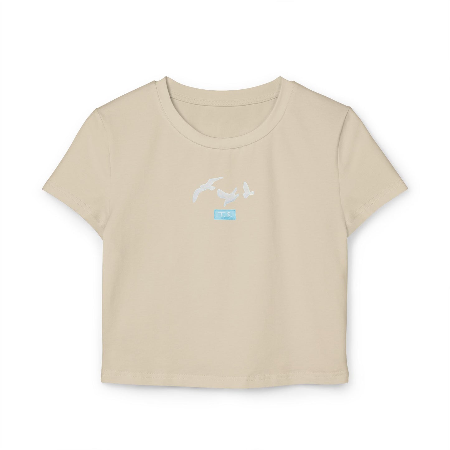 Taylor Swift 1989 Seagulls "T.S" 'Patch' Look Women's Baby Tee