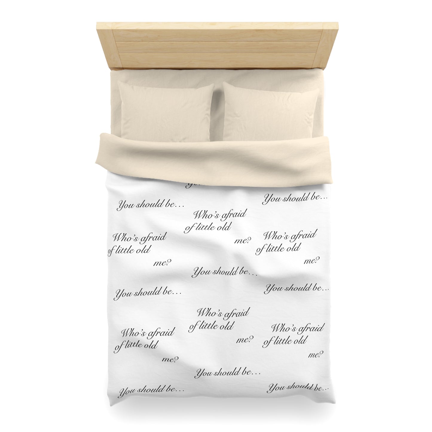 "Who's afraid of little old me? You should be..." TS TTPD Eras Tour Dress Microfiber Duvet Cover