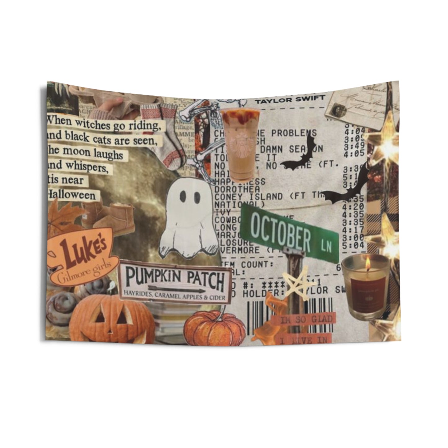 Subtle Taylor Swift Halloween Fall/Autumn Tapestry