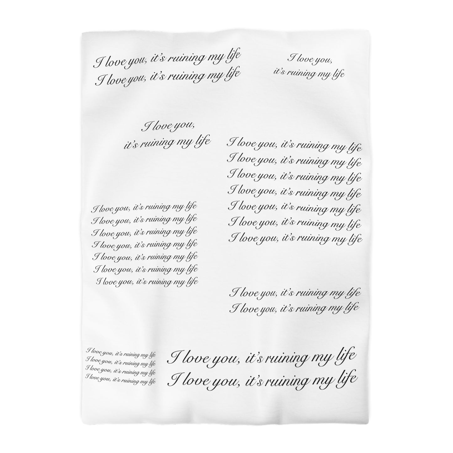 "I love you, it's ruining my life" TS Eras Tour TTPD Dress Microfiber Duvet Cover