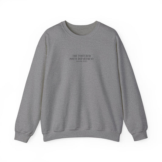 BASIC "The Tortured Poets Department Taylor Swift" (TS, The Tortured Poets Department, Basic Sweatshirt, Unisex Heavy Blend™ Crewneck Sweatshirt)