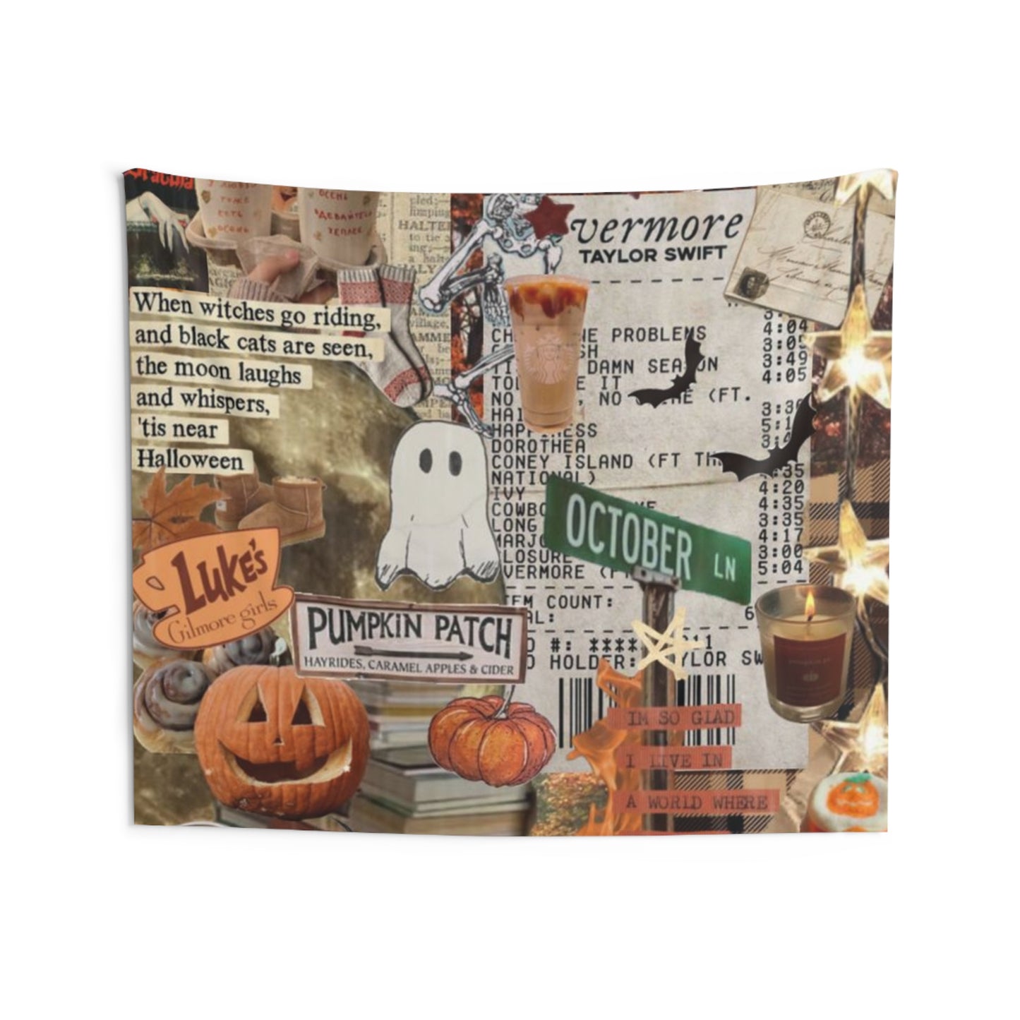 Subtle Taylor Swift Halloween Fall/Autumn Tapestry