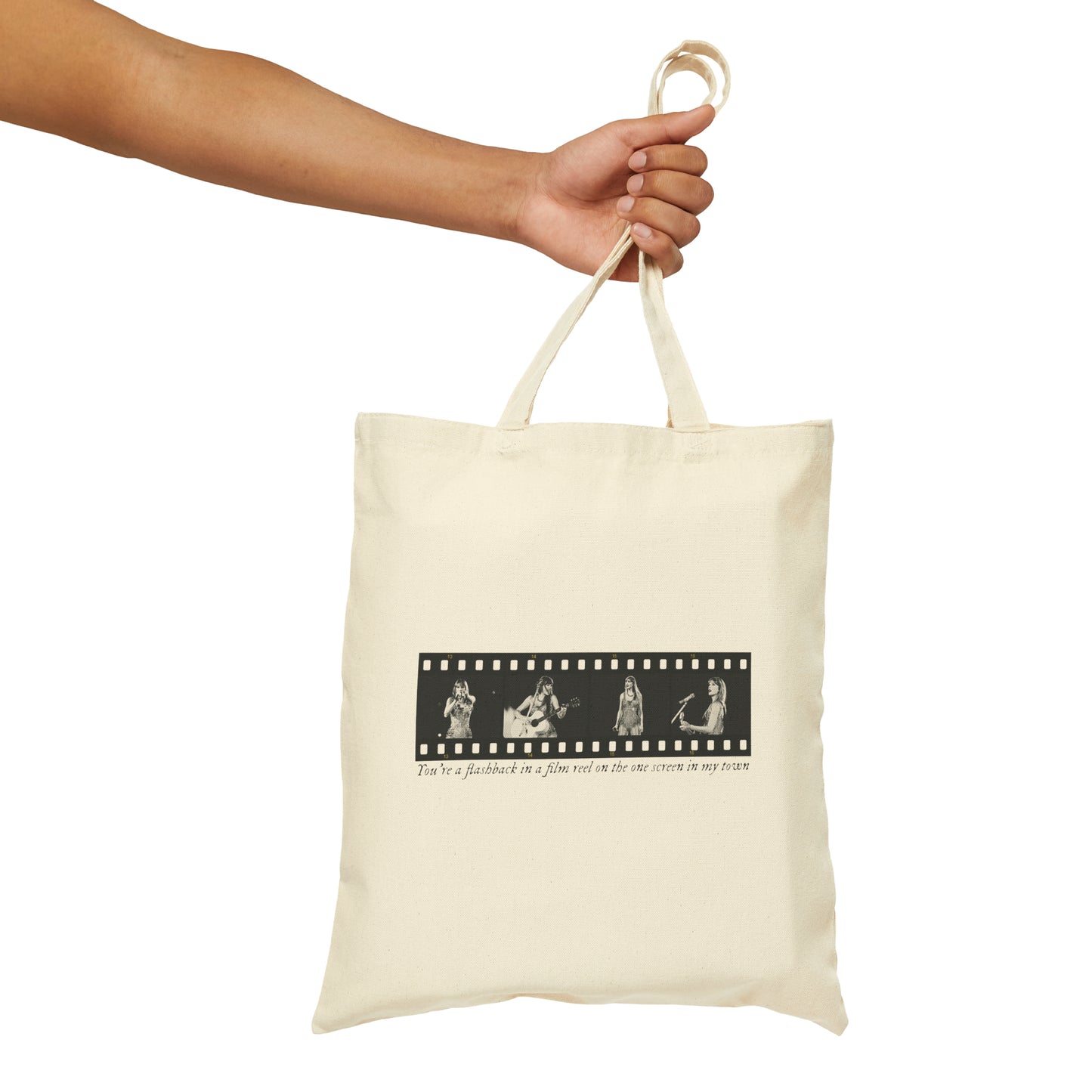 TS Film Strip Eras Tour Cotton Canvas Tote Bag