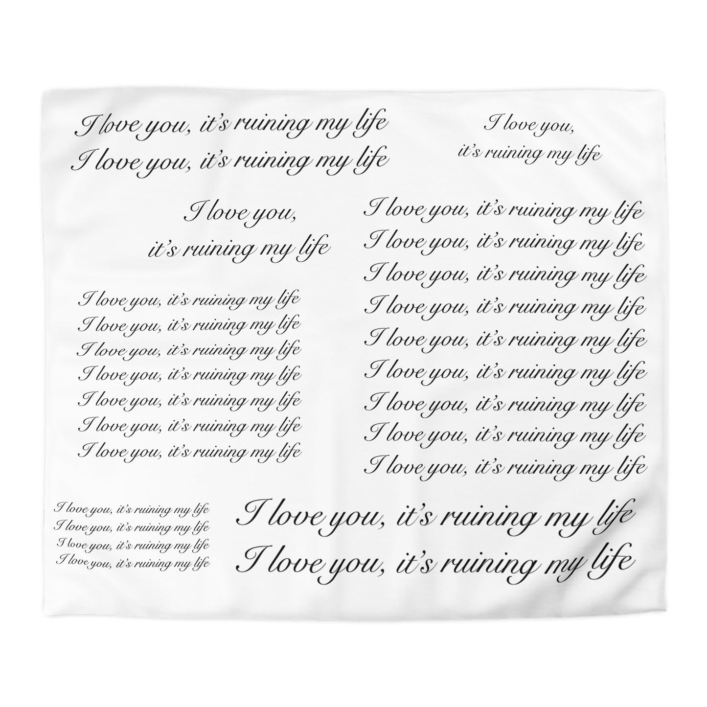 "I love you, it's ruining my life" TS Eras Tour TTPD Dress Microfiber Duvet Cover