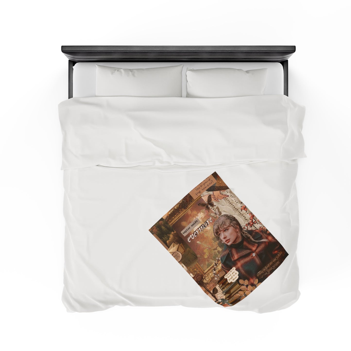 Taylor Swift Brown Evermore Fall Velveteen Plush Blanket