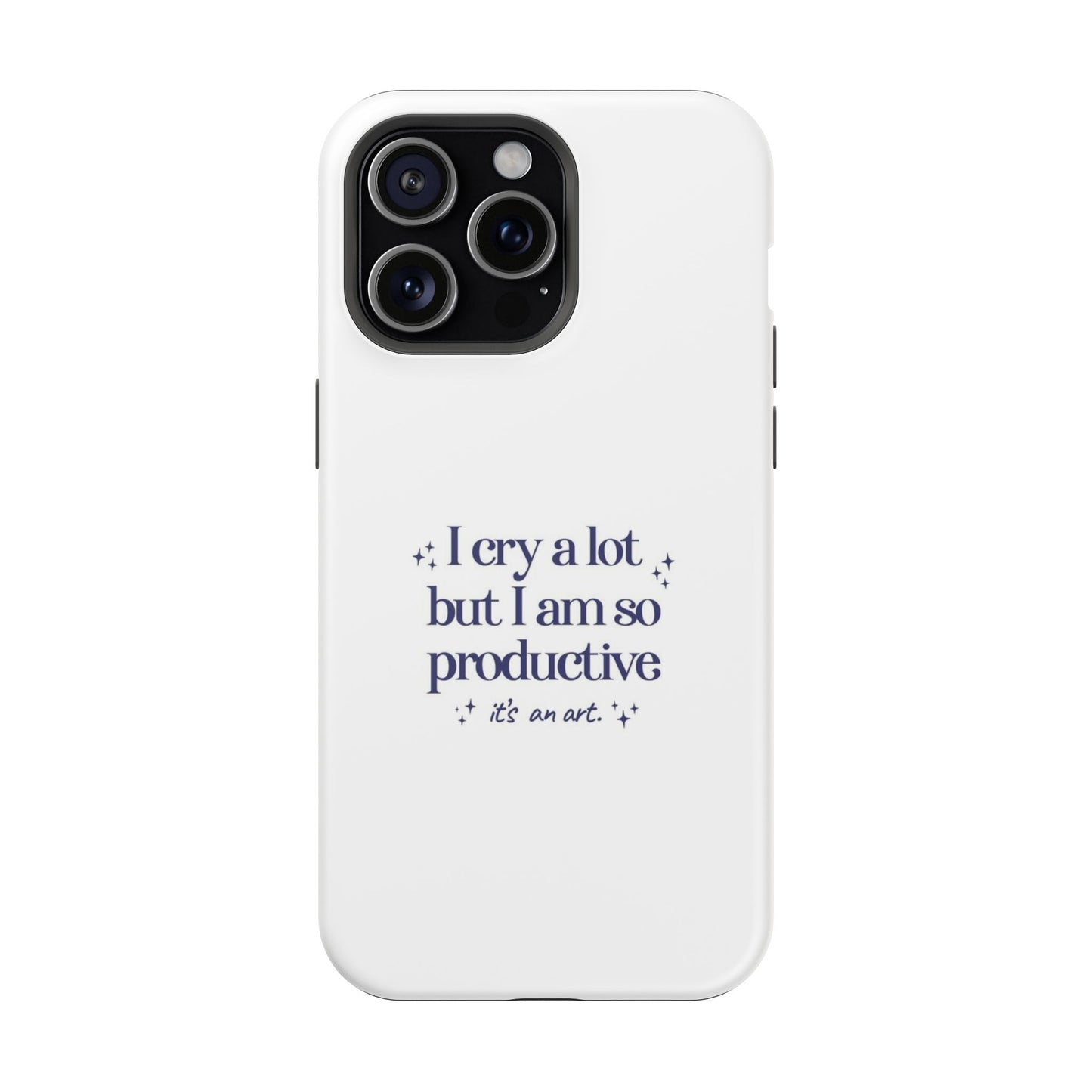 "I cry a lot but I am so productive... it's an art." Taylor Swift TTPD Impact-Resistant Phone Cases (Iphone & Samsung)