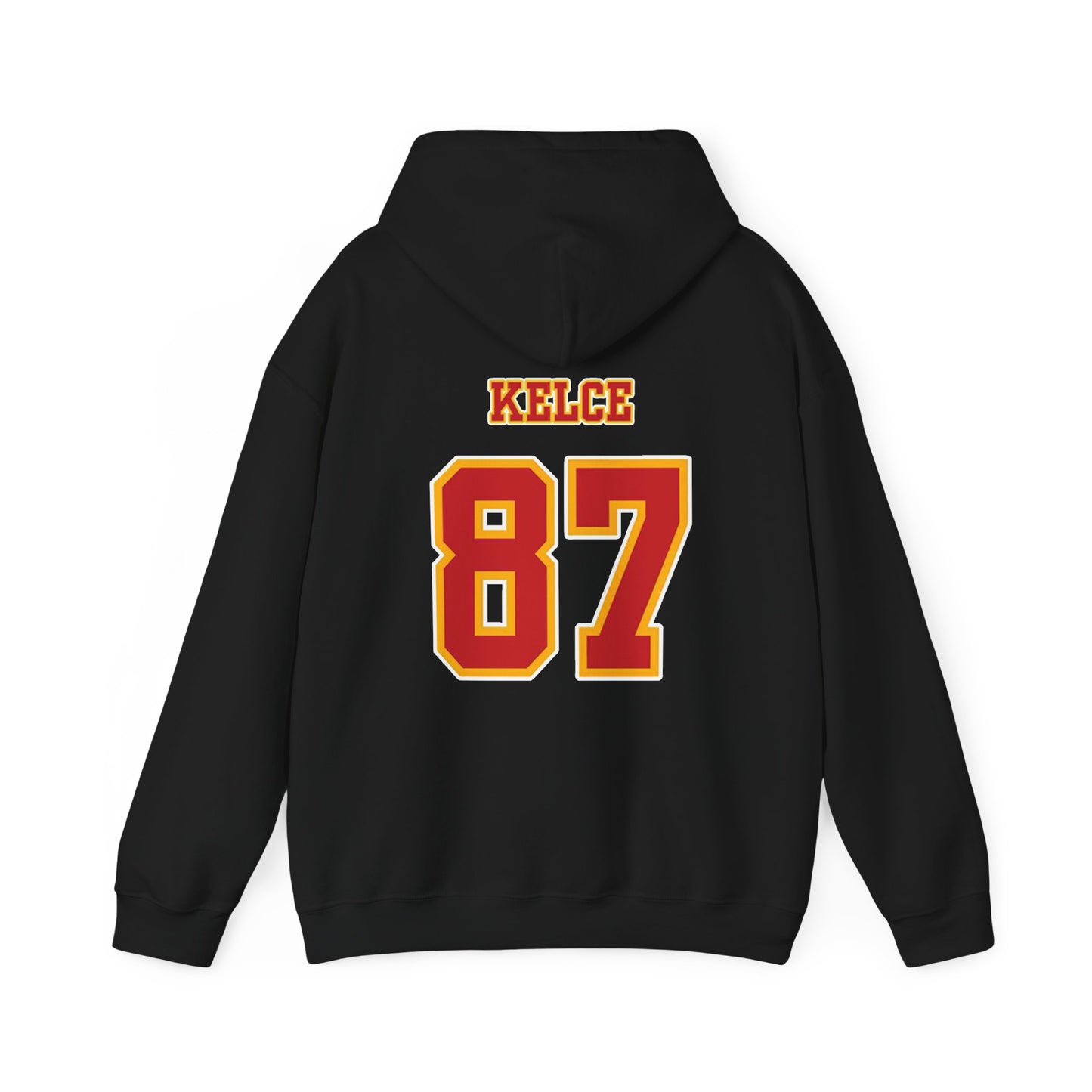 Kansas City Chiefs (KC) Travis Kelce 87 Superbowl LVIII Unisex Heavy Blend™ Hooded Sweatshirt