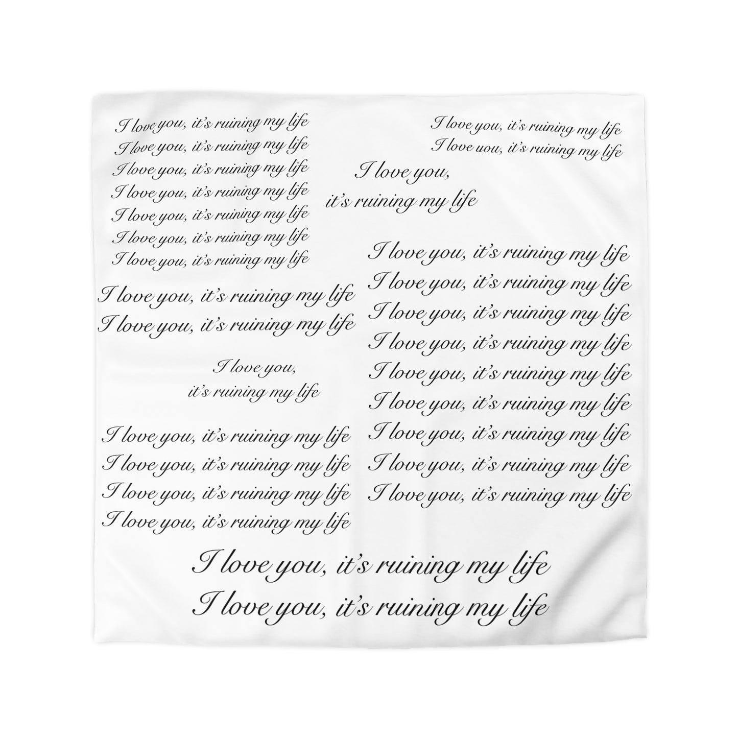 "I love you, it's ruining my life" TS Eras Tour TTPD Dress Microfiber Duvet Cover