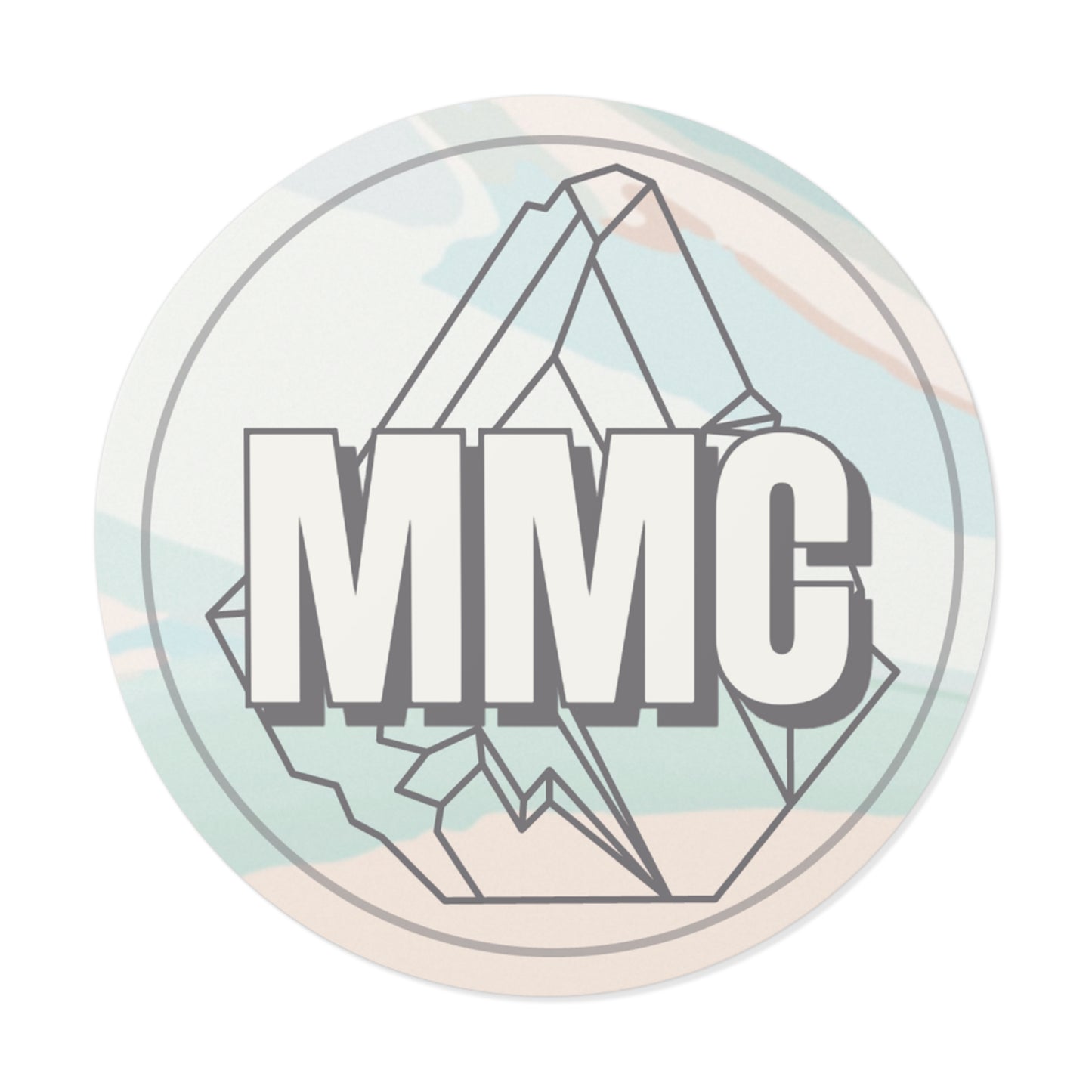 "MMC" makaylamadecreations Logo Round Vinyl Stickers