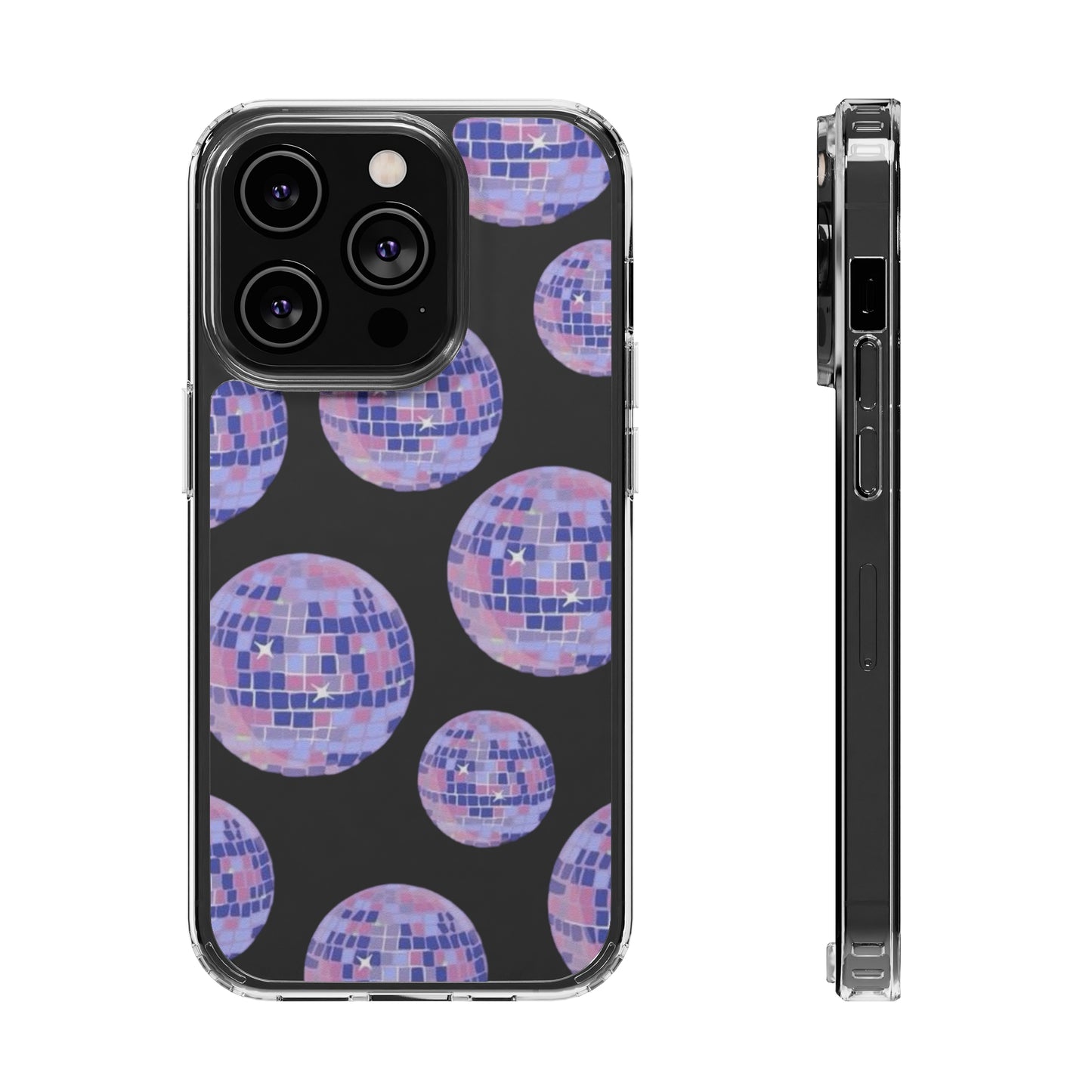 Taylor Swift Purple "Mirrorball" Folklore Inspired Clear Phone Cases (Iphone & Samsung)