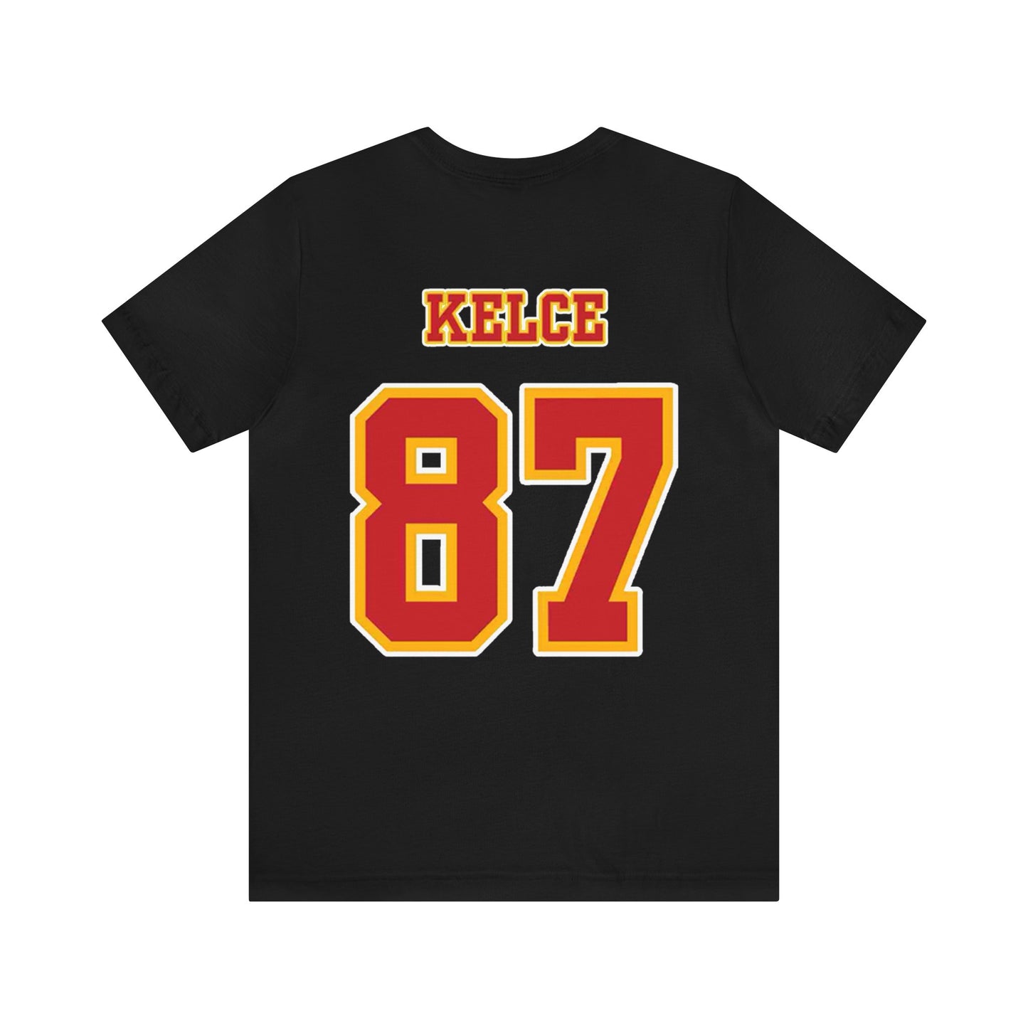 Kansas City Chiefs (KC) Travis Kelce 87 Superbowl LVIII Unisex Jersey Short Sleeve Tee