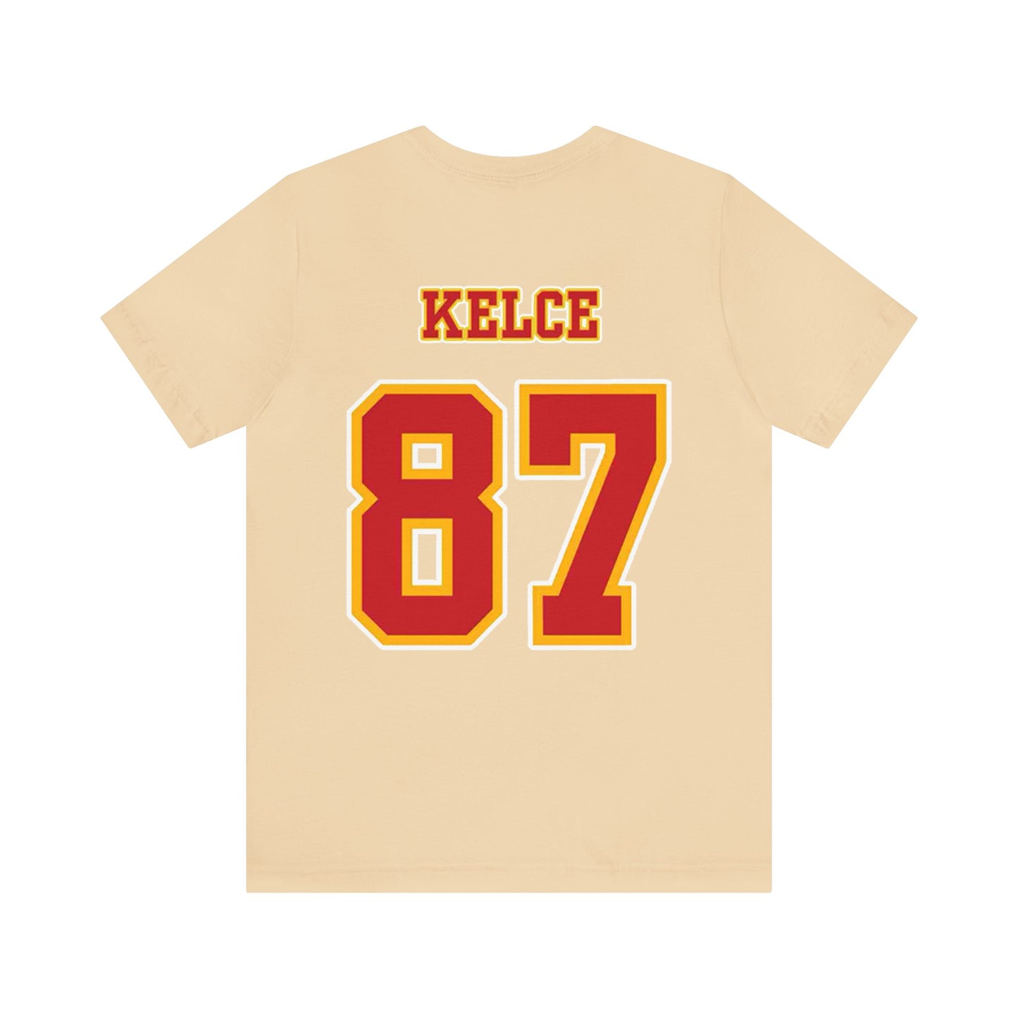 Kansas City Chiefs (KC) Travis Kelce 87 Superbowl LVIII Unisex Jersey Short Sleeve Tee