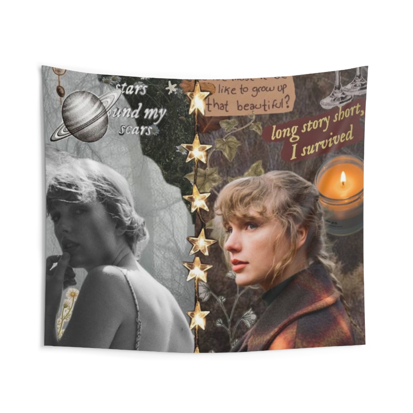 Folklore/Evermore Taylor Swift Split Tapestry