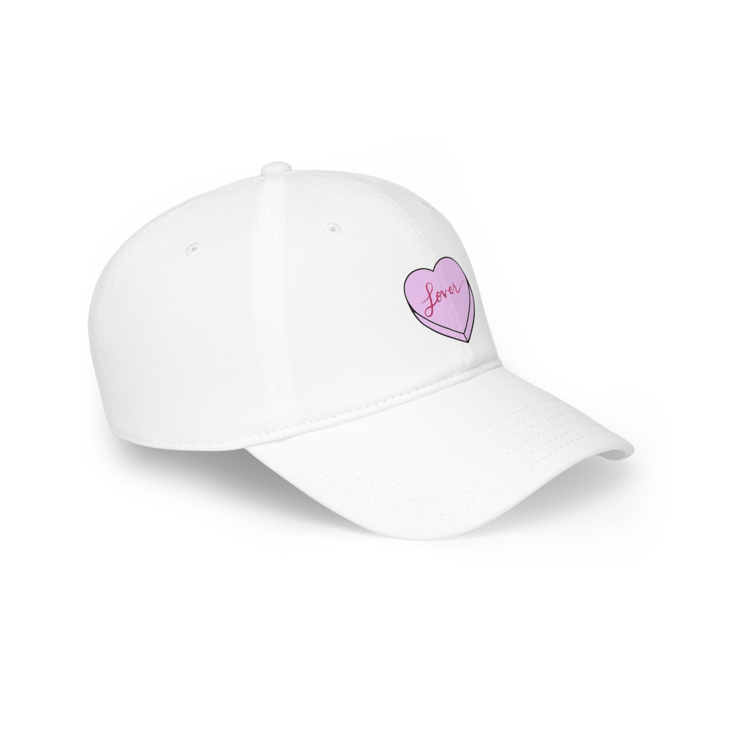 TS "Lover" Valentine's Day Candy Heart Low Profile Baseball Cap