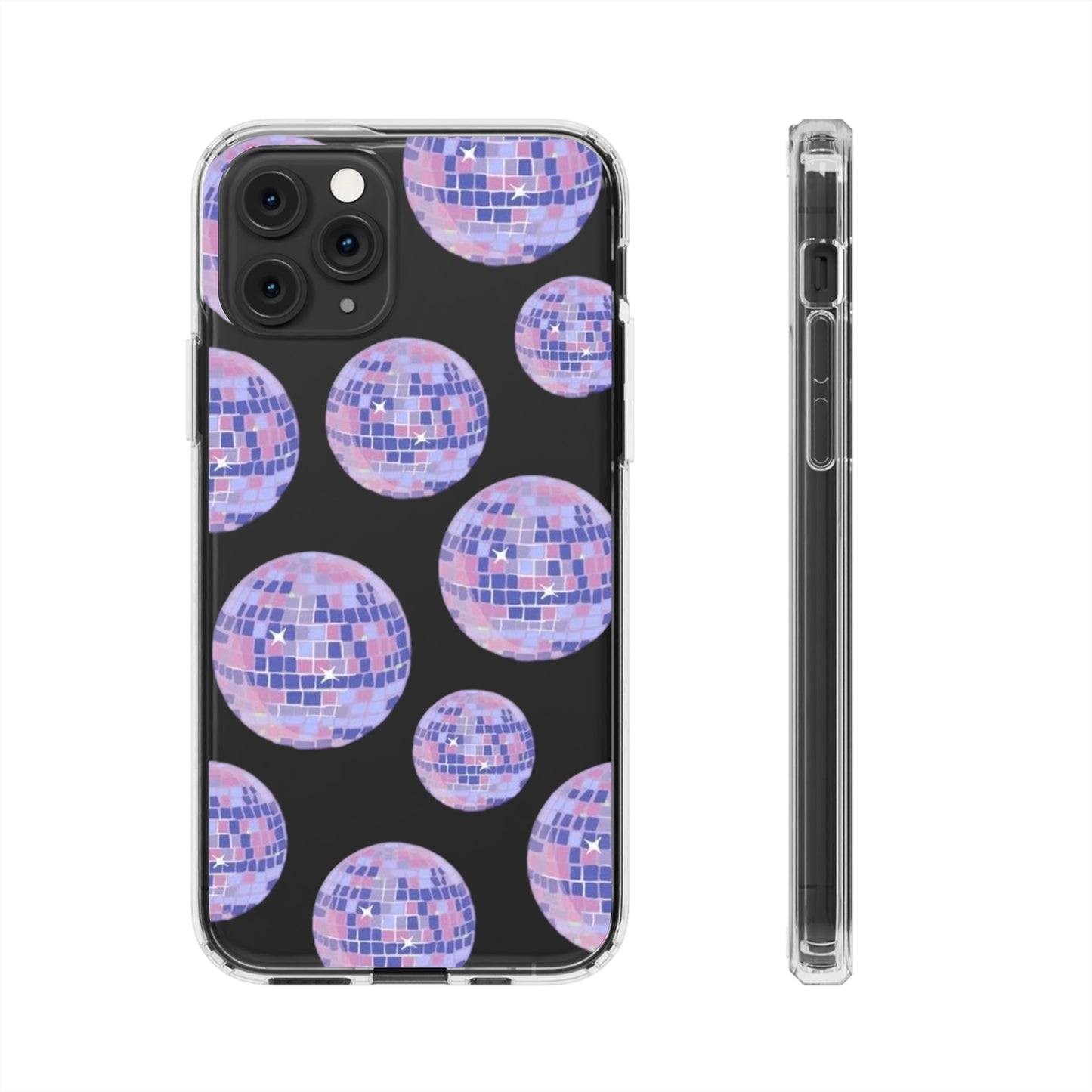 Taylor Swift Purple "Mirrorball" Folklore Inspired Clear Phone Cases (Iphone & Samsung)