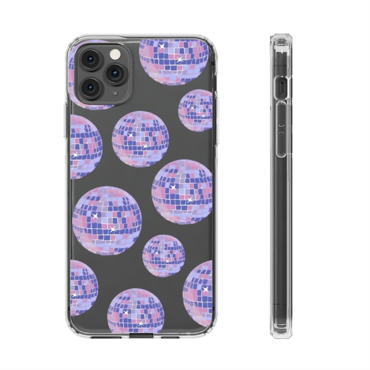 Taylor Swift Purple "Mirrorball" Folklore Inspired Clear Phone Cases (Iphone & Samsung)