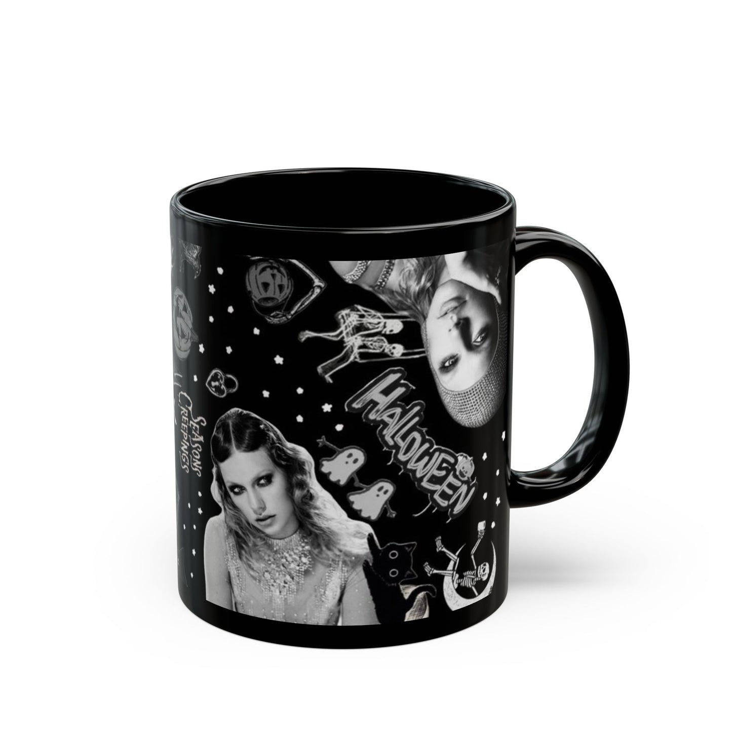 Black Taylor Swift Halloween Mug (11oz, 15oz)