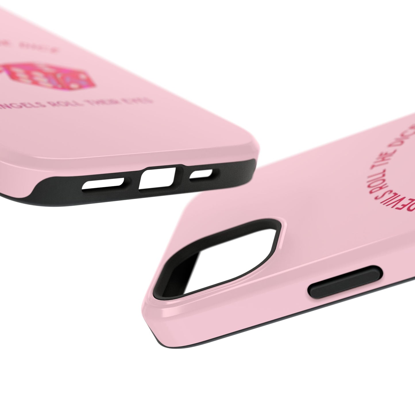 "Devils Roll The Dice, Angels Roll Their Eyes" Taylor Swift Cruel Summer (Lover) Pink Dice Impact-Resistant Phone Cases (Iphone & Samsung)