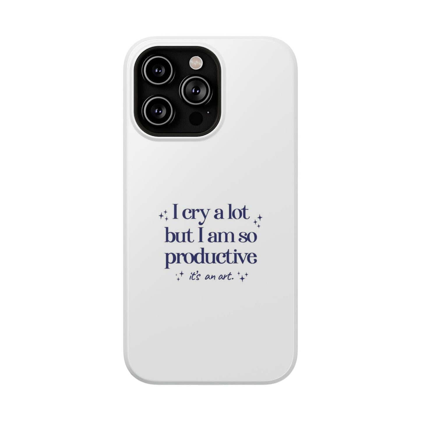 "I cry a lot but I am so productive... it's an art." Taylor Swift TTPD Impact-Resistant Phone Cases (Iphone & Samsung)