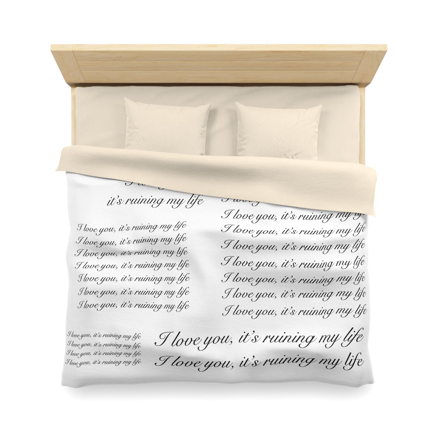 "I love you, it's ruining my life" TS Eras Tour TTPD Dress Microfiber Duvet Cover