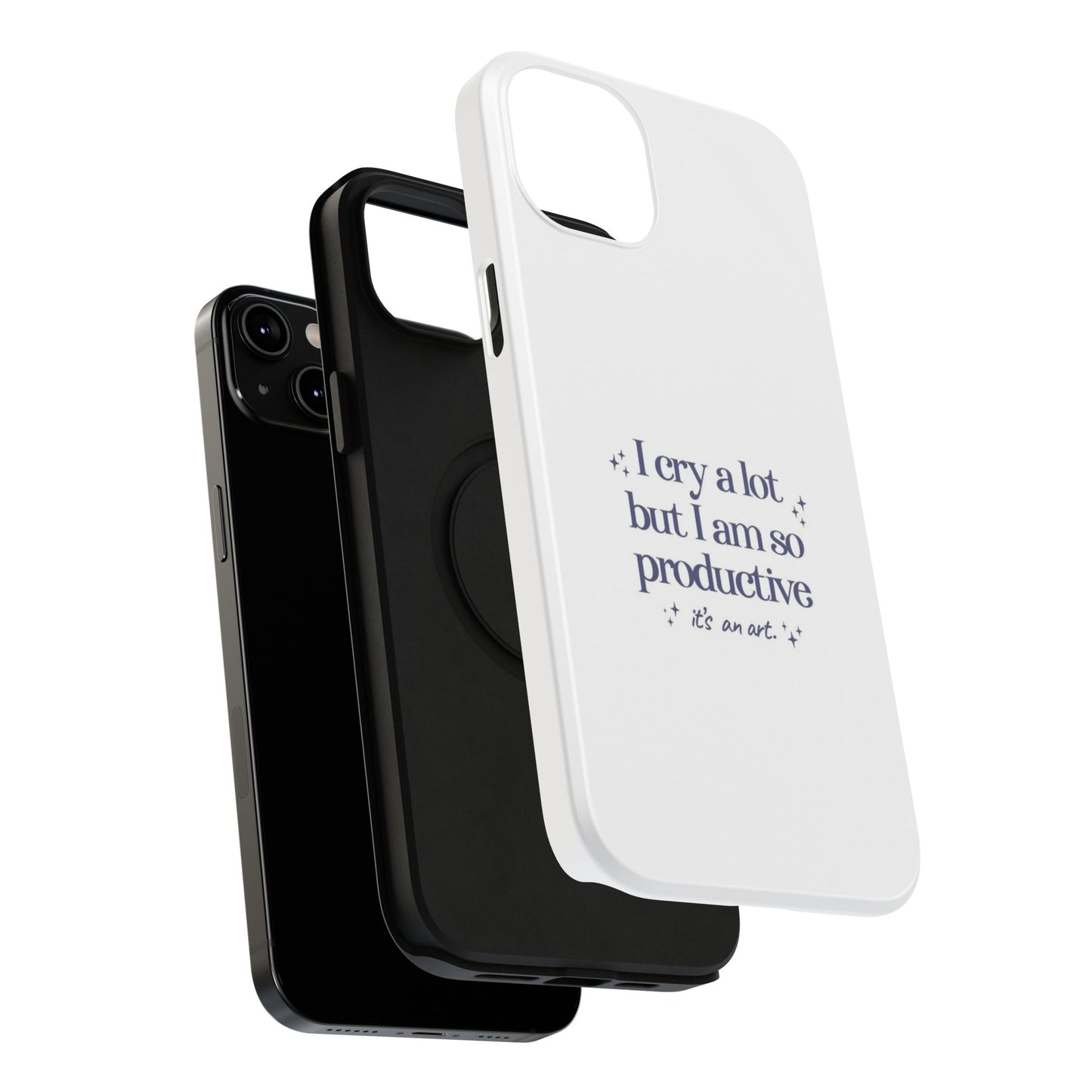 "I cry a lot but I am so productive... it's an art." Taylor Swift TTPD Impact-Resistant Phone Cases (Iphone & Samsung)