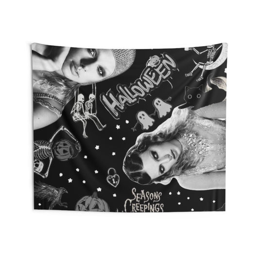 Black Taylor Swift Halloween Fall/Autumn Tapestry