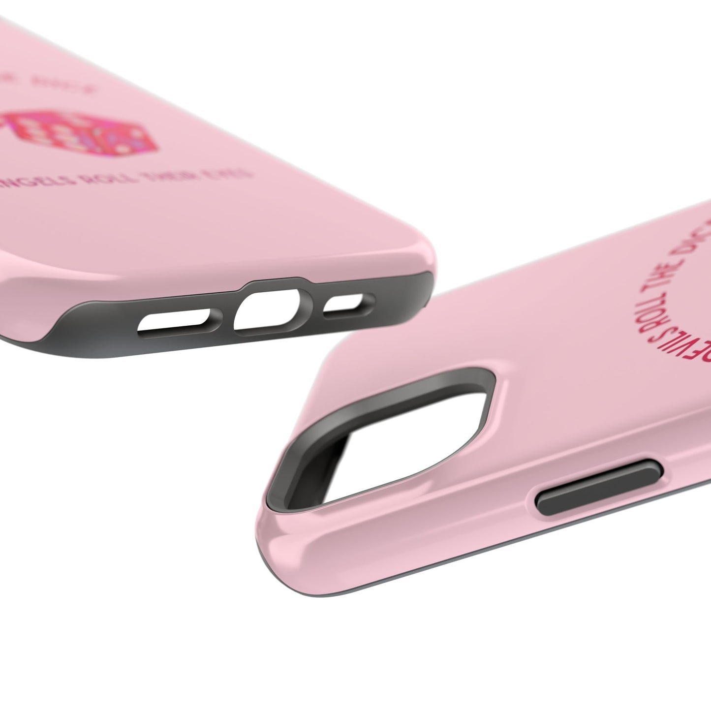 "Devils Roll The Dice, Angels Roll Their Eyes" Taylor Swift Cruel Summer (Lover) Pink Dice Impact-Resistant Phone Cases (Iphone & Samsung)