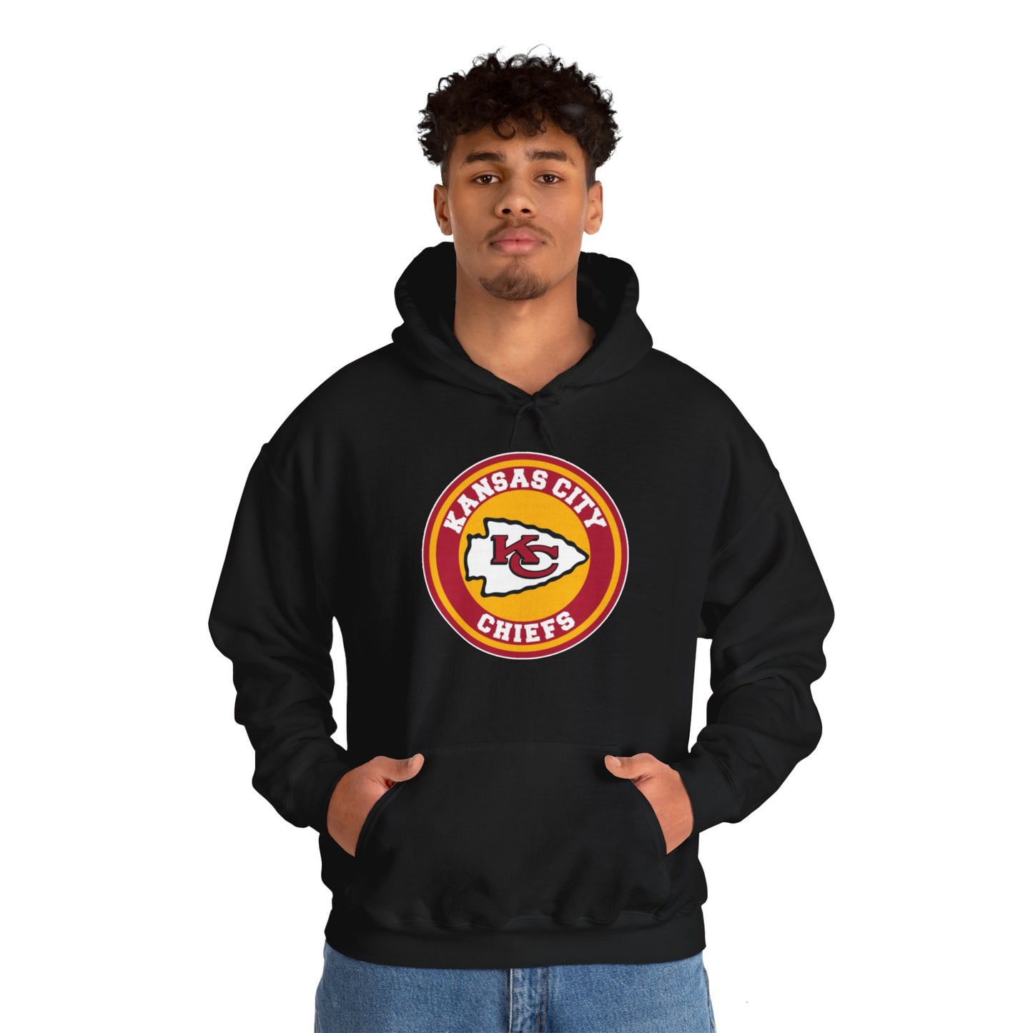 Kansas City Chiefs (KC) Travis Kelce 87 Superbowl LVIII Unisex Heavy Blend™ Hooded Sweatshirt