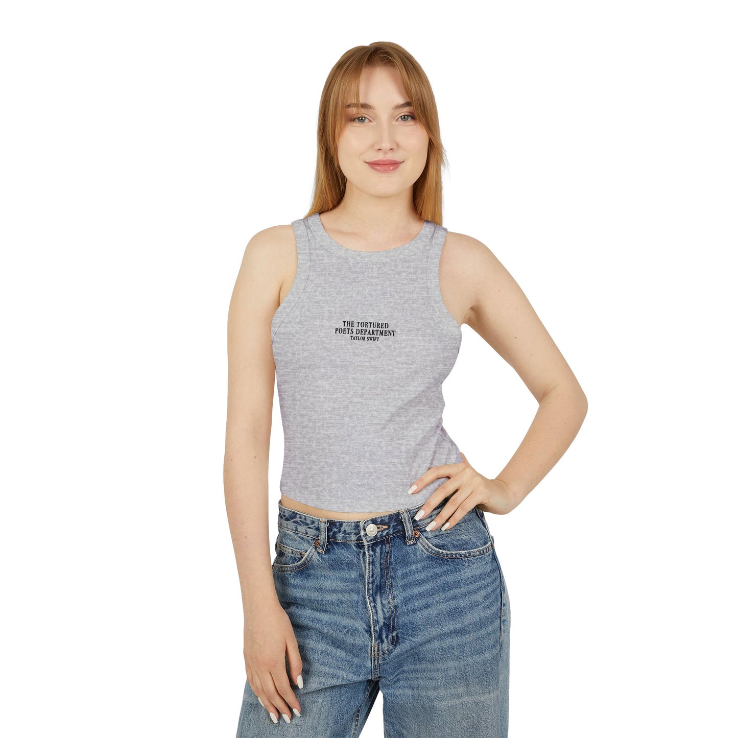 "The Tortured Poets Department Taylor Swift" Women's Micro Rib Racer Tank Top