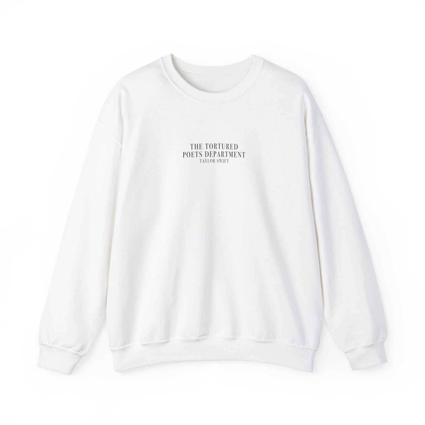 BASIC "The Tortured Poets Department Taylor Swift" (TS, The Tortured Poets Department, Basic Sweatshirt, Unisex Heavy Blend™ Crewneck Sweatshirt)