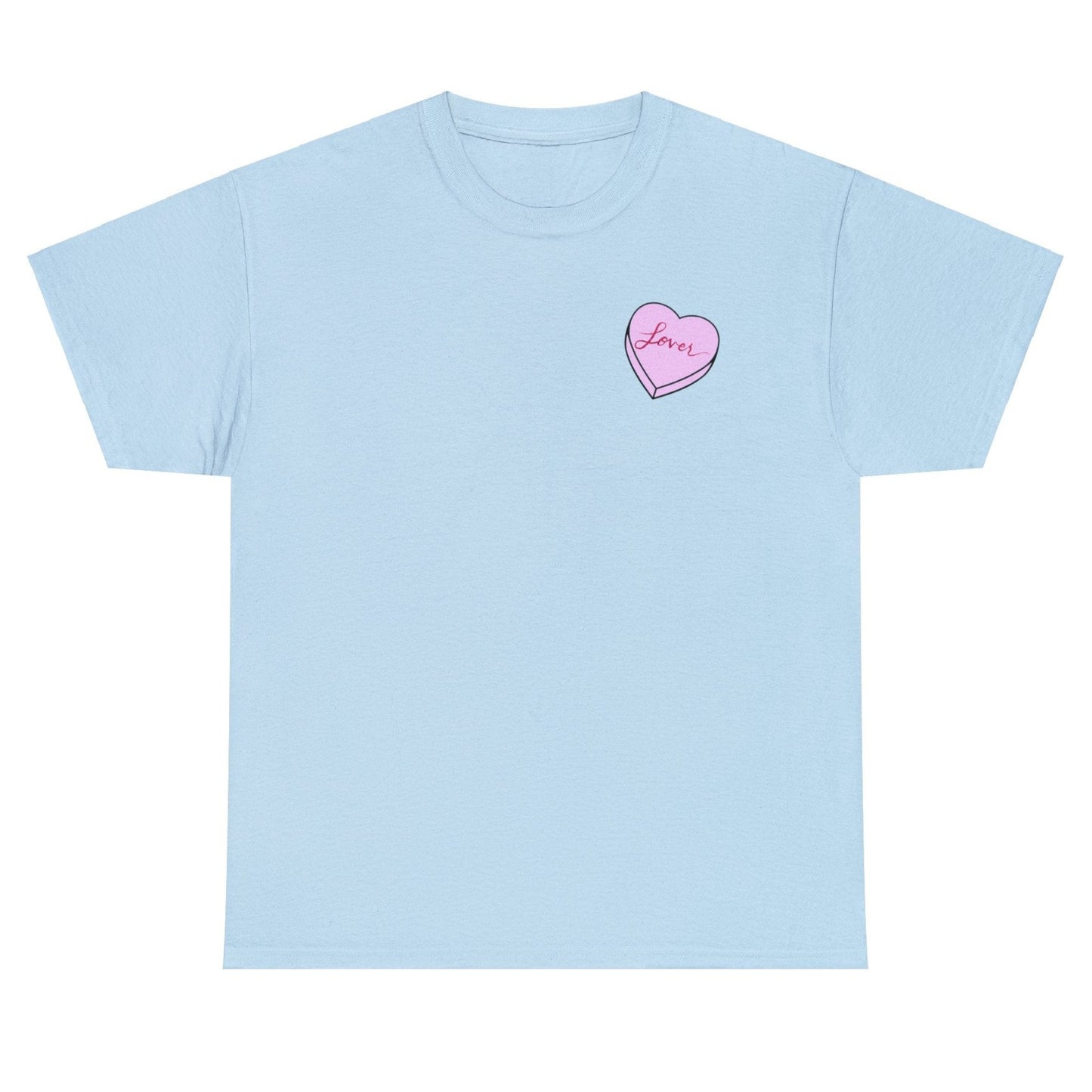 TS "Lover" Valentine's Day Candy Heart Unisex Heavy Cotton Tee