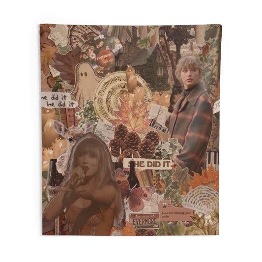 Light Brown Evermore Taylor Swift Fall/Autumn Tapestry