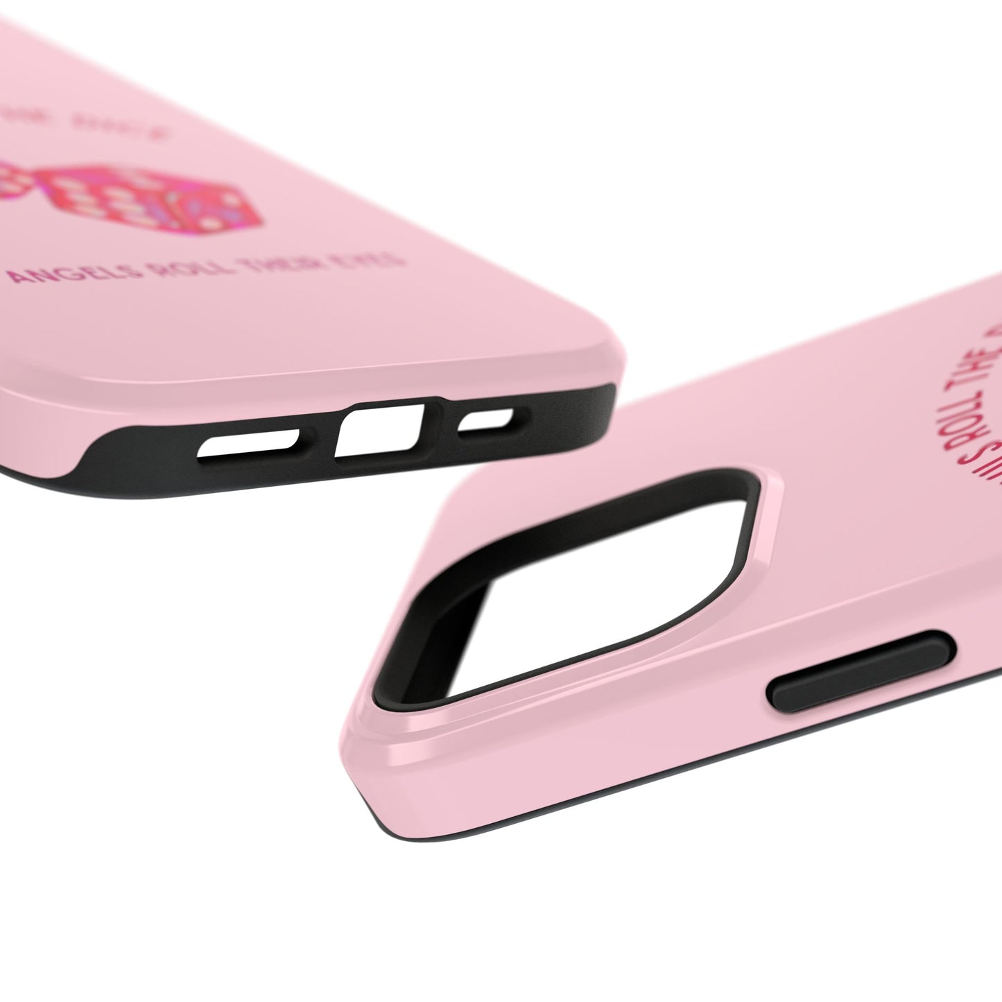 "Devils Roll The Dice, Angels Roll Their Eyes" Taylor Swift Cruel Summer (Lover) Pink Dice Impact-Resistant Phone Cases (Iphone & Samsung)