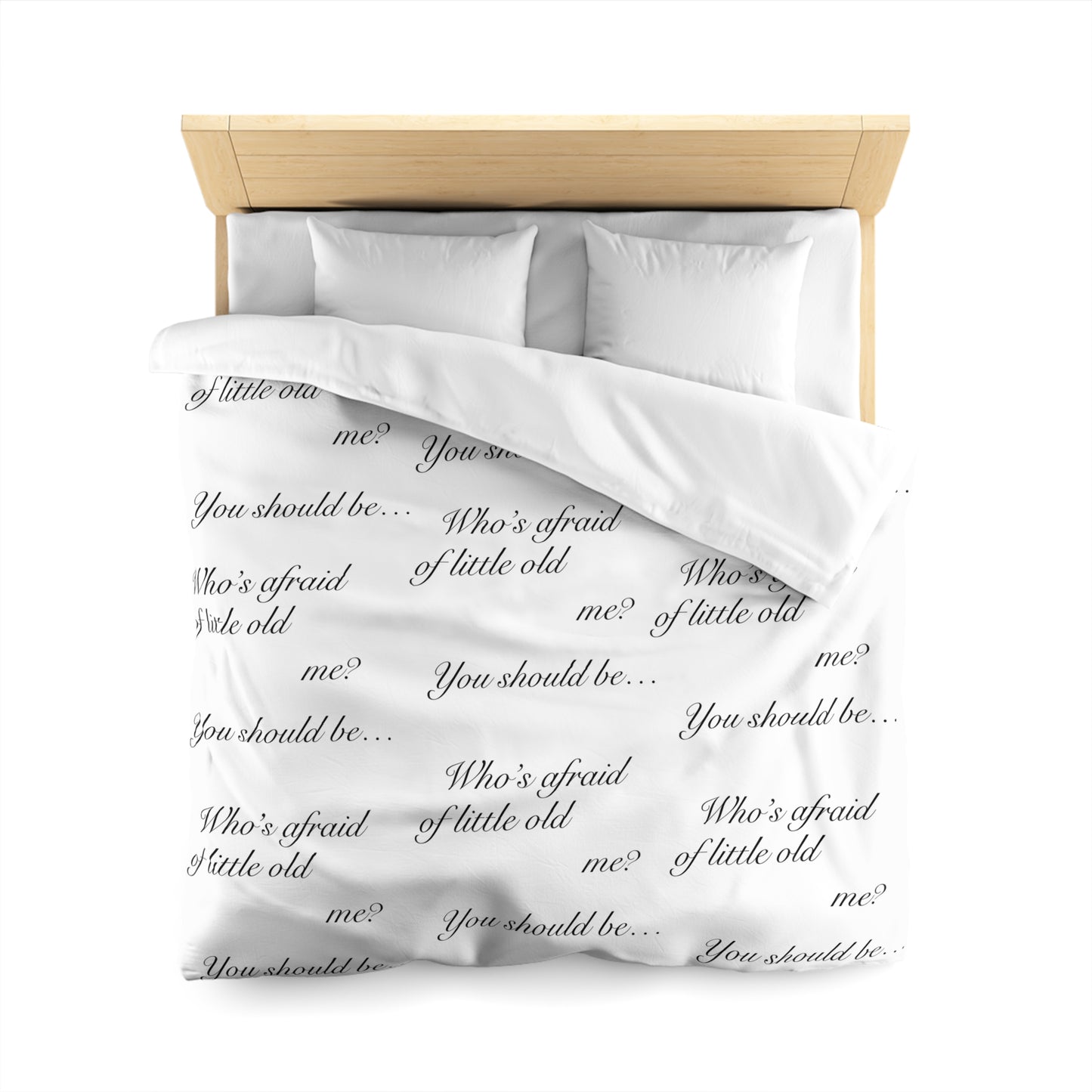 "Who's afraid of little old me? You should be..." TS TTPD Eras Tour Dress Microfiber Duvet Cover